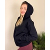 image:imageStelle Zip Up Hoodies for Women Fleece Crop Jackets Long Sleeve Hooded Sweatshirts with Pockets Casual CoatBlack