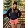 image:imageStelle Zip Up Hoodies for Women Fleece Crop Jackets Long Sleeve Hooded Sweatshirts with Pockets Casual CoatNavy