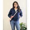 image:imageStelle Zip Up Hoodies for Women Fleece Crop Jackets Long Sleeve Hooded Sweatshirts with Pockets Casual CoatNavy