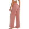 image:imageStelle 28 Wide Leg Yoga Pants Womens High Waisted Cozy Sweatpants Flowy Sports Athletic Lounge Pants with PocketsDusty Pink