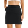 image:imageStelle Womens Golf Tennis Skorts 18 Stretchy Workout Hiking Skirt with Inner PocketBlack
