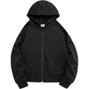 image:imageStelle Zip Up Hoodies for Women Fleece Crop Jackets Long Sleeve Hooded Sweatshirts with Pockets Casual CoatBlack