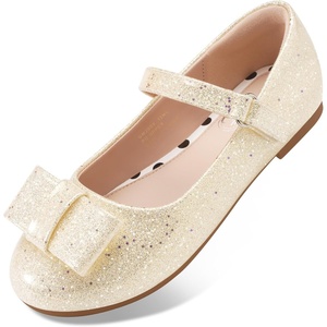 image:imageStelle Dress Shoes for Girls Mary Jane Flats with Bow for School PartyChampagne Glimmer