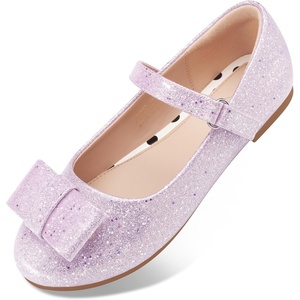 image:imageStelle Dress Shoes for Girls Mary Jane Flats with Bow for School PartyPetal Glimmer
