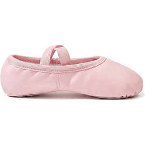 image:imageStelle Toddler Ballet Shoes for Girls Boys PU Leather LaceFree Dance  Ballet slippers Kids dance shoes Crisscross elastic straps Doublelayer cushioned insole Soft lining Split suede solePink