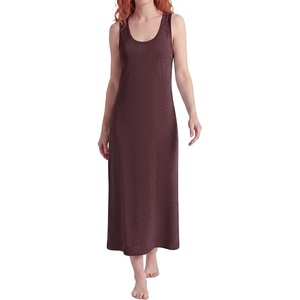image:imageStelle Women Nightgowns Long Sleeveless Sleepwear Racerback Pajama Dress NightshirtHeather Burgundy