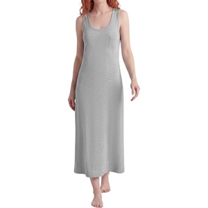 image:imageStelle Women Nightgowns Long Sleeveless Sleepwear Racerback Pajama Dress NightshirtLight Hearher Grey