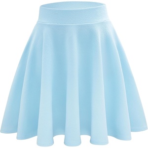image:imageStelle Womens Casual Skort with Shorts Basic Versatile Stretchy Flared Pleated Skater Mini SkirtsBaby Blue