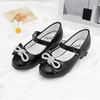 image:imageStelle Dress Shoes for Girls Rhinestone Bow Low Heels for Wedding Party  Flower Girl Sparkling bow detail Cushioned insole Flexible outsole School events Dressup Comfortable fitBlack