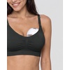 image:imageStelle Nursing Bras Maternity Bra for Breastfeeding Pregnancy Wireless Bralette with Pads Extenders amp Clips1 Pack Black