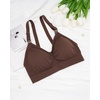 image:imageStelle Nursing Bras Maternity Bra for Breastfeeding Pregnancy Wireless Bralette with Pads Extenders amp Clips1 Pack Cocoa