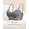 image:imageStelle Nursing Bras Maternity Bra for Breastfeeding Pregnancy Wireless Bralette with Pads Extenders amp Clips1 Pack Grey