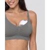 image:imageStelle Nursing Bras Maternity Bra for Breastfeeding Pregnancy Wireless Bralette with Pads Extenders amp Clips1 Pack Grey