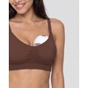 image:imageStelle Nursing Bras Maternity Bra for Breastfeeding Pregnancy Wireless Bralette with Pads Extenders amp Clips3 Pack Cocoa