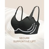 image:imageStelle Nursing Bras Maternity Bra for Breastfeeding Pregnancy Wireless Bralette with Pads Extenders amp ClipsBlackgray