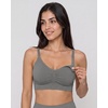 image:imageStelle Nursing Bras Maternity Bra for Breastfeeding Pregnancy Wireless Bralette with Pads Extenders amp ClipsBlackgrayrose Pink