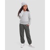 image:imageStelle Girls Fleece SweatpantsSoft with Front Pockets Warm Loose FitCharcoal