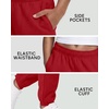 image:imageStelle Girls Fleece SweatpantsSoft with Front Pockets Warm Loose FitRed