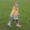 image:imageStelle Girls Rain Boots for Kids Light Up Gitter Boots  Cute Heart Handles NonSlip Outsole Waterproof Flexible Upper Lightweight Outdoor Play Rain Puddle Toddler to Big KidsRainbow