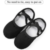 image:imageStelle Canvas Ballet Shoes Toddler Girls NoTie Split Sole Ballet Slippers  Lightweight canvas upper Soft cotton lining Suede leather outsole Dance shoes Ballet training Recitals and performancesBlack