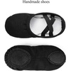image:imageStelle Canvas Ballet Shoes Toddler Girls NoTie Split Sole Ballet Slippers  Lightweight canvas upper Soft cotton lining Suede leather outsole Dance shoes Ballet training Recitals and performancesBlack