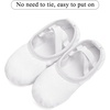 image:imageStelle Canvas Ballet Shoes Toddler Girls NoTie Split Sole Ballet Slippers  Lightweight canvas upper Soft cotton lining Suede leather outsole Dance shoes Ballet training Recitals and performancesWhite