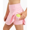 image:imageStelle Girls ALine Tennis Skort with Builtin Shorts for Sports Play  Lightweight fabric Elastic waistband Free movement Tennis Golf Pickleball School activitiesPink