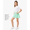 image:imageStelle Girls ALine Tennis Skort with Builtin Shorts for Sports Play  Lightweight fabric Elastic waistband Free movement Tennis Golf Pickleball School activitiesMint Green