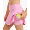 image:imageStelle Girls ALine Tennis Skort with Builtin Shorts for Sports Play  Lightweight fabric Elastic waistband Free movement Tennis Golf Pickleball School activitiesCotton Candy