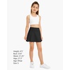 image:imageStelle Girls ALine Tennis Skort with Builtin Shorts for Sports Play  Lightweight fabric Elastic waistband Free movement Tennis Golf Pickleball School activitiesBlack