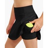 image:imageStelle Girls ALine Tennis Skort with Builtin Shorts for Sports Play  Lightweight fabric Elastic waistband Free movement Tennis Golf Pickleball School activitiesBlack