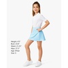 image:imageStelle Girls ALine Tennis Skort with Builtin Shorts for Sports Play  Lightweight fabric Elastic waistband Free movement Tennis Golf Pickleball School activitiesLight Blue