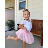image:imageStelle Girls Ballet Leotard Ruffle Short Sleeve for Dance Gymnastics  Scoop neckline Soft stretch fabric Breathable comfort Leotard for girls Ballet class Gymnastics Dance recitalWhite