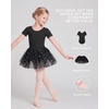 image:imageStelle Girls Ballet Leotards Dance Outfits with Skirt and Footed Tights02black Shiny Tutu Skirt