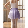 image:imageStelle Girls Ballet Skirt Pull On Dance Wrap Skirt Kid Layered Ruffle Skirt  Girls blackpinkwhitelavenderblue ballet skirt Pull on elastic waist Ballet skirts for girls Dance Studio PerformanceLavender