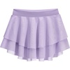 image:imageStelle Girls Ballet Skirt Pull On Dance Wrap Skirt Kid Layered Ruffle Skirt  Girls blackpinkwhitelavenderblue ballet skirt Pull on elastic waist Ballet skirts for girls Dance Studio PerformanceLavender