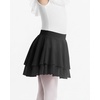 image:imageStelle Girls Ballet Skirt Pull On Dance Wrap Skirt Kid Layered Ruffle Skirt  Girls blackpinkwhitelavenderblue ballet skirt Pull on elastic waist Ballet skirts for girls Dance Studio PerformanceBlack