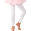 image:imageStelle Girls Footless Ballet Tights for Dance Class Toddler Kids 2T15Y  High Waist Stretch Opaque Coverage Soft Stockings Teen amp Youth Pantyhose Ballerina Gymnastics Performance RecitalWhite