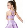 image:imageStelle Girls Metallic Dance Tops Shiny Athletic Crop Tank Cross Back  Sparkly Shiny Sleeveless Scoop Neck Stretchy Comfortable Cheer Party Dancewear Gymnastics Kids Youth TumblingLavender