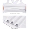 image:imageStelle Girls Metallic Dance Tops Shiny Athletic Crop Tank Cross Back  Sparkly Shiny Sleeveless Scoop Neck Stretchy Comfortable Cheer Party Dancewear Gymnastics Kids Youth TumblingWhite