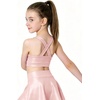 image:imageStelle Girls Metallic Dance Tops Shiny Athletic Crop Tank Cross Back  Sparkly Shiny Sleeveless Scoop Neck Stretchy Comfortable Cheer Party Dancewear Gymnastics Kids Youth TumblingPink