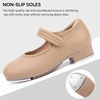 image:imageStelle Girls Tap Shoes Easy Strape PU Leather Dance Shoes  Hookandloop strap Nonslip outsole Crisp tap sound Cushioned insole Padded heel collar Lightweight fitAtan
