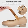 image:imageStelle Girls Tap Shoes Easy Strape PU Leather Dance Shoes  Hookandloop strap Nonslip outsole Crisp tap sound Cushioned insole Padded heel collar Lightweight fitAtan