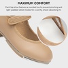 image:imageStelle Girls Tap Shoes Easy Strape PU Leather Dance Shoes  Hookandloop strap Nonslip outsole Crisp tap sound Cushioned insole Padded heel collar Lightweight fitAtan