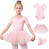 image:imageStelle Girls Ballet Leotards Dance Outfits with Skirt and Footed Tights02ballet Pink Shiny Tutu Skirt