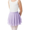 image:imageStelle Girls Ballet Skirt Pull On Dance Wrap Skirt Kid Layered Ruffle Skirt  Girls blackpinkwhitelavenderblue ballet skirt Pull on elastic waist Ballet skirts for girls Dance Studio PerformanceLavender