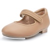 image:imageStelle Girls Tap Shoes Easy Strape PU Leather Dance Shoes  Hookandloop strap Nonslip outsole Crisp tap sound Cushioned insole Padded heel collar Lightweight fitAtan