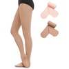 2 Pairs-ballet Pink+tan