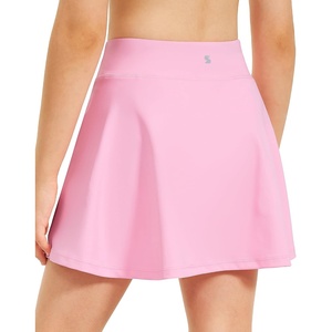 image:imageStelle Girls ALine Tennis Skort with Builtin Shorts for Sports Play  Lightweight fabric Elastic waistband Free movement Tennis Golf Pickleball School activitiesCotton Candy
