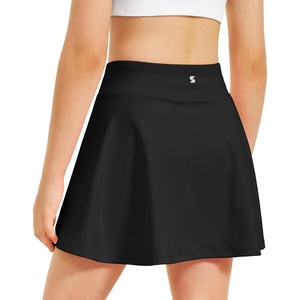 image:imageStelle Girls ALine Tennis Skort with Builtin Shorts for Sports Play  Lightweight fabric Elastic waistband Free movement Tennis Golf Pickleball School activitiesBlack